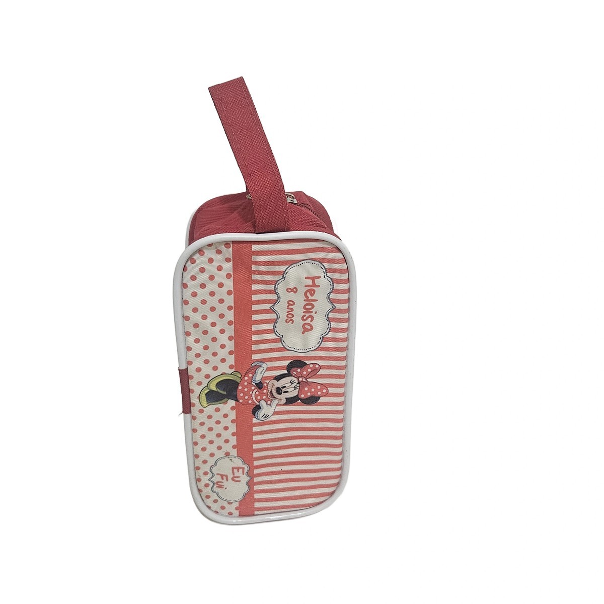 Necessaire infantil Minnie com alça de mão para lembrancinha